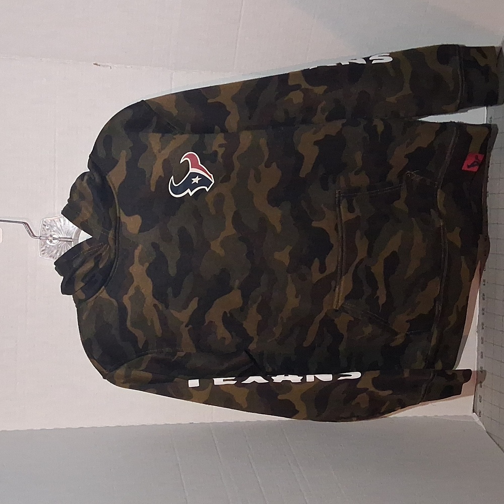 NFL Camouflage Y2k Houston Hoodie with Red Detail